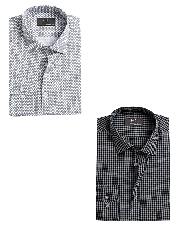2pk Regular Fit Long Sleeve Shirts