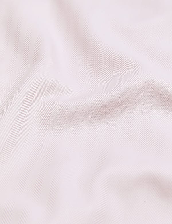 Regular Fit Pure Cotton Herringbone Shirt