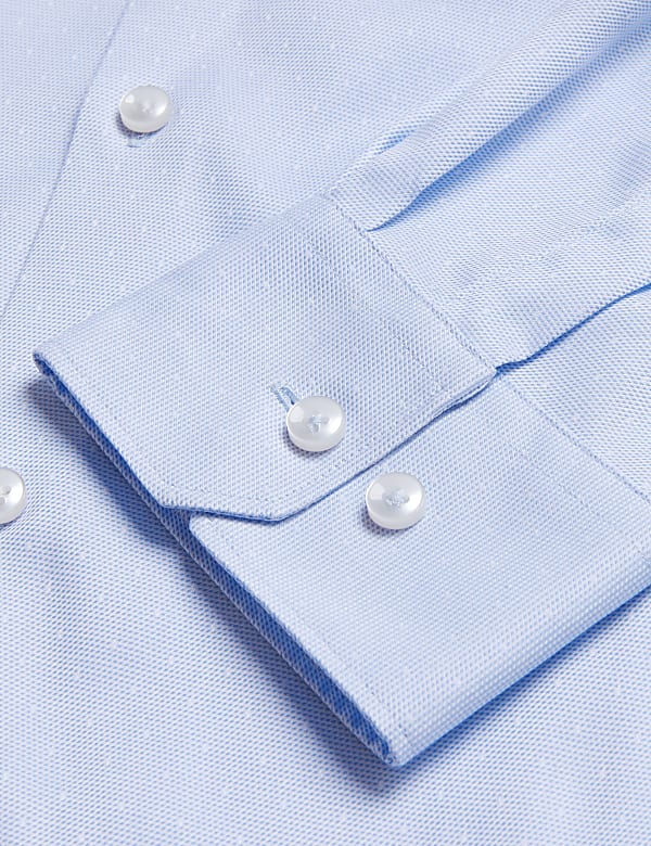 Slim Fit Pure Cotton Weave Shirt