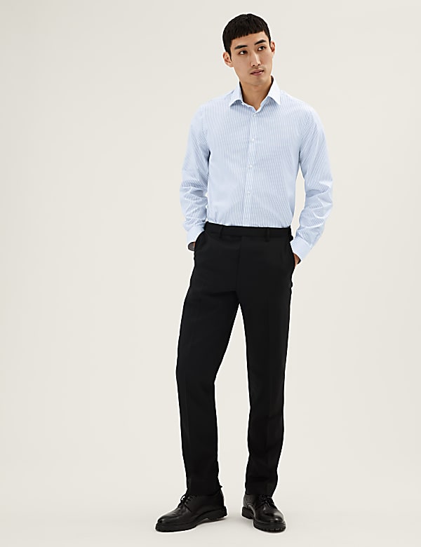 Slim Fit Pure Cotton Twill Striped Shirt