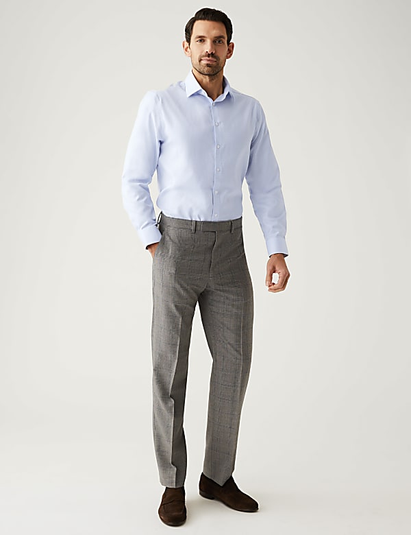 Regular Fit Pure Cotton Textured Shirt