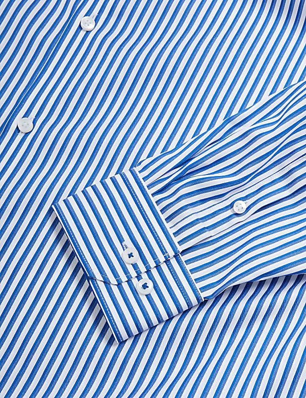 Regular Fit Pure Cotton Striped Shirt