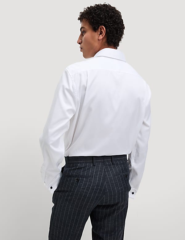 Chemise coupe standard en coton de qualité supérieure à rayures - LU