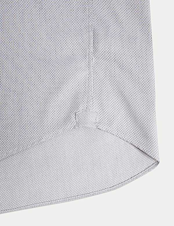 Regular Fit Luxury Pure Cotton Textured Shirt