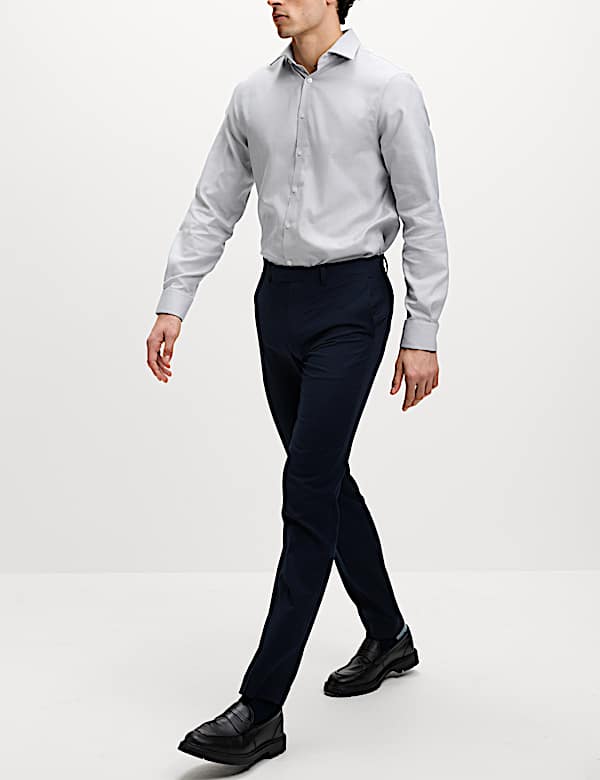 Regular Fit Luxury Pure Cotton Textured Shirt