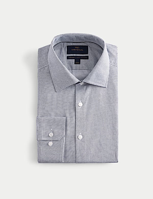 Regular Fit Pure Cotton Textured Luxury Shirt