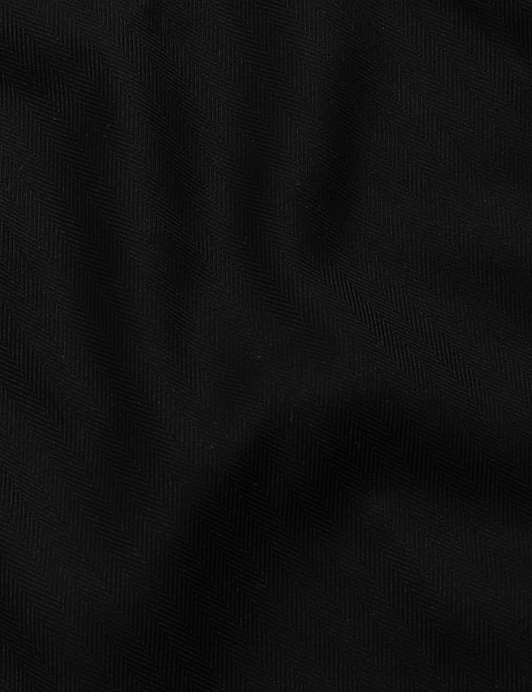 Regular Fit Pure Cotton Double Cuff Herringbone Shirt