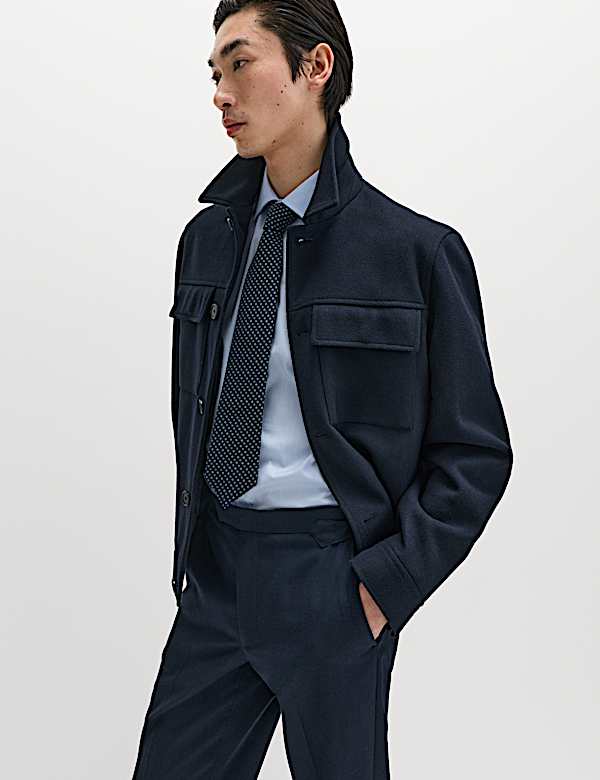 Regular Fit Luxury Pure Cotton Textured Shirt - JE