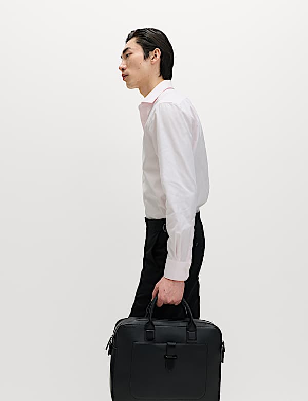 Slim Fit Luxury Pure Cotton Textured Shirt - US