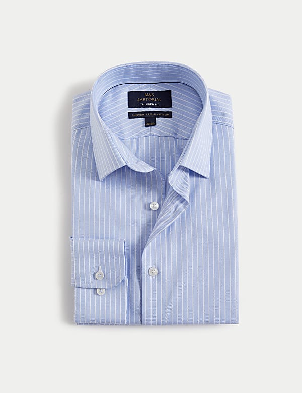 Tailored Fit Luxury Cotton Striped Shirt - IL
