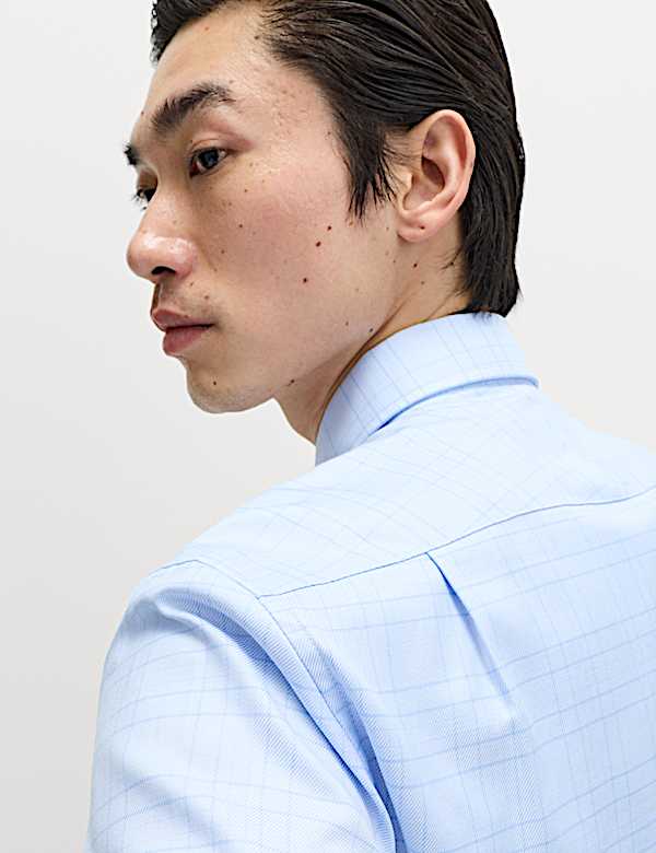 Regular Fit Luxury Pure Cotton Check Shirt - TW