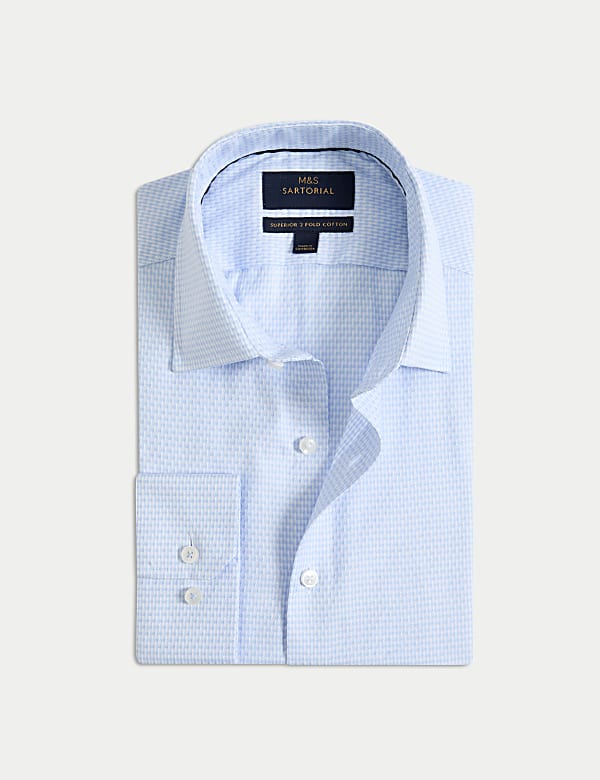 Regular Fit Luxury Pure Cotton Textured Shirt - JO