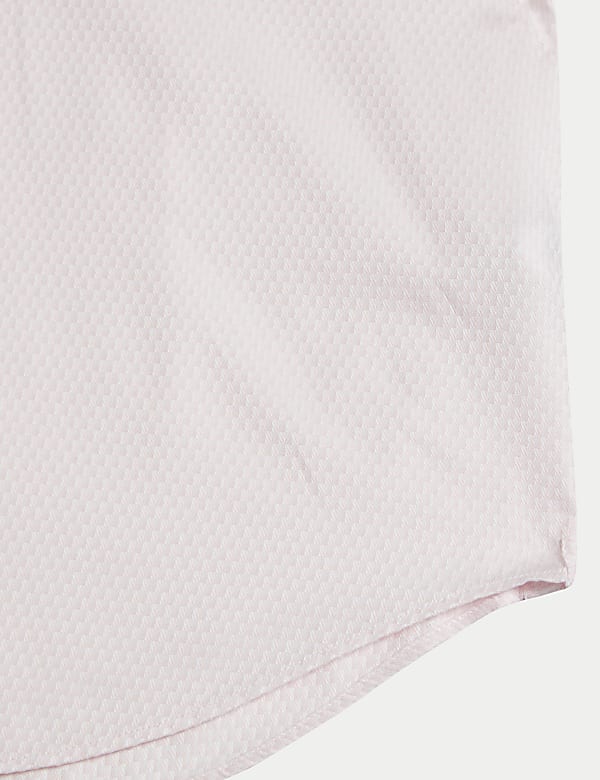 Slim Fit Luxury Pure Cotton Textured Shirt - UA