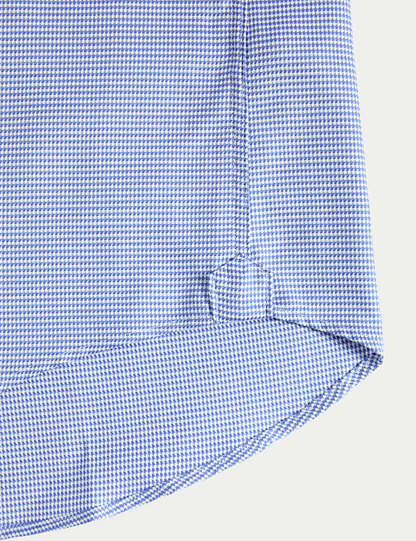 Regular Fit Luxury Pure Cotton Textured Shirt