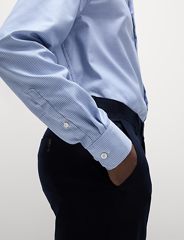 Regular Fit Luxury Pure Cotton Textured Shirt