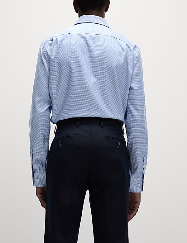 Regular Fit Luxury Pure Cotton Textured Shirt