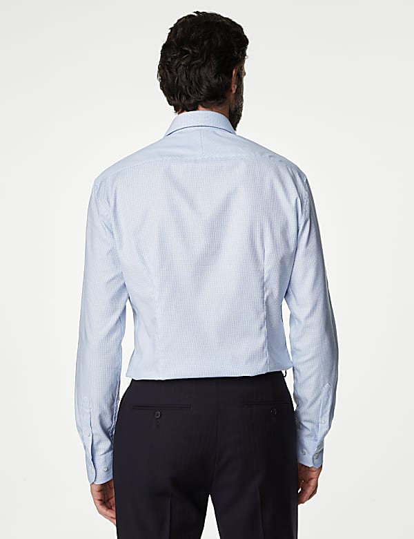 Slim Fit Luxury Cotton Check Shirt - ID