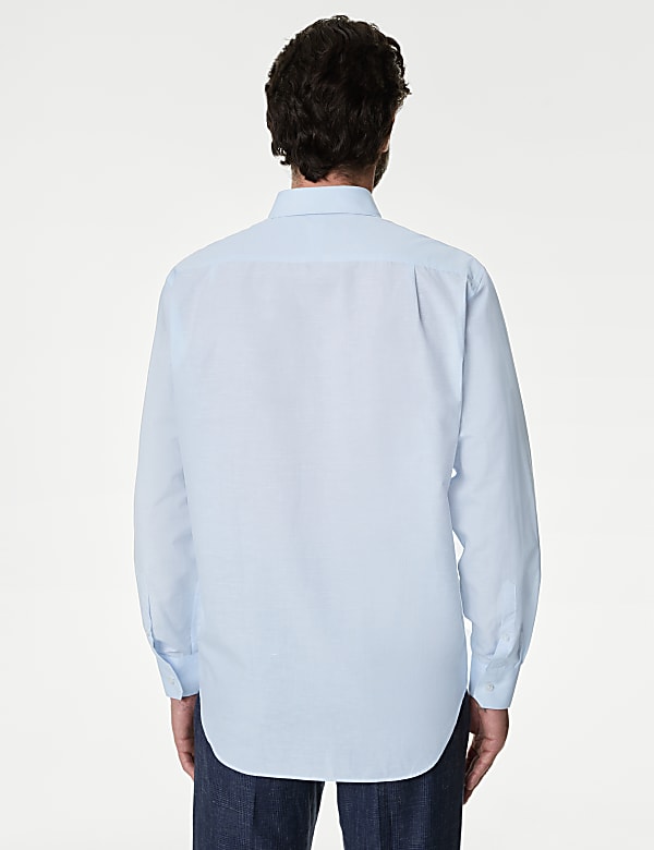 Regular Fit Luxury Linen Blend Weave Shirt