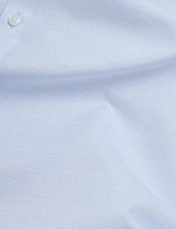 Regular Fit Luxury Linen Blend Weave Shirt