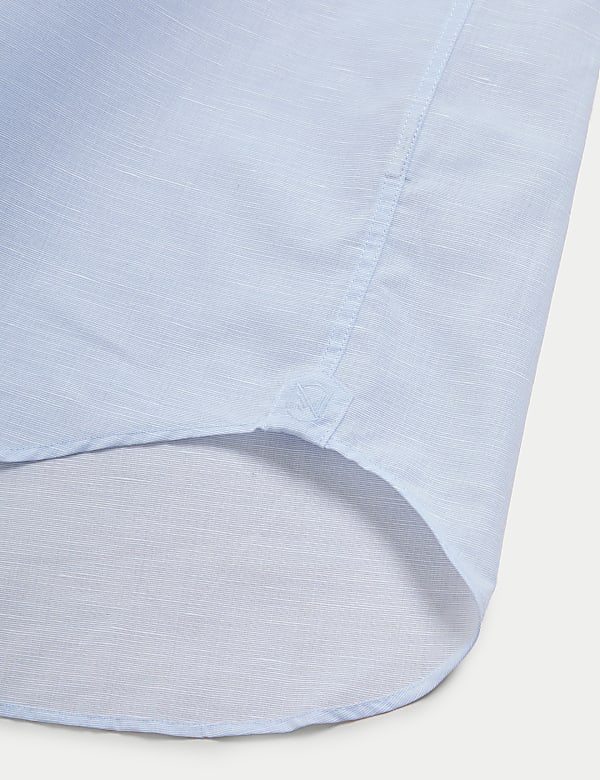 Regular Fit Luxury Linen Blend Weave Shirt
