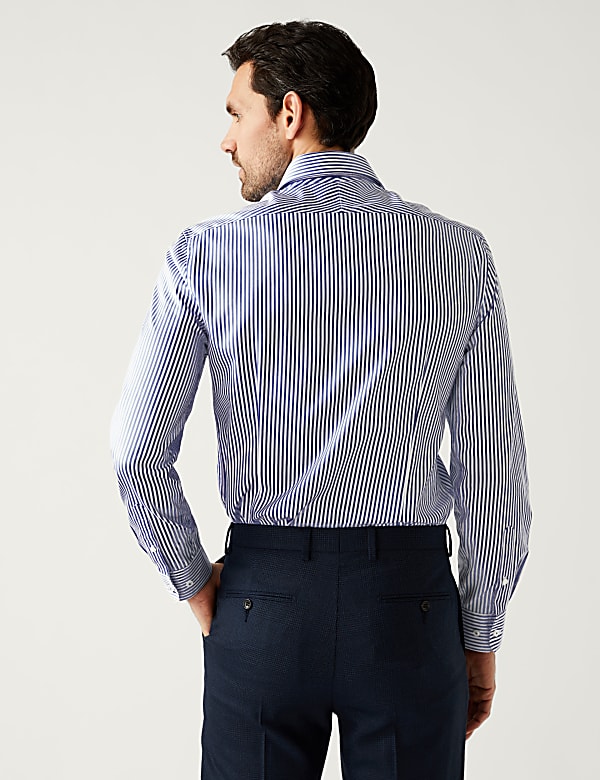 Slim Fit Pure Cotton Striped Shirt