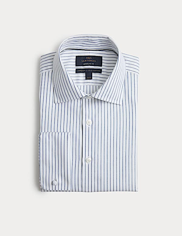 Regular Fit Luxury Pure Cotton Striped Shirt - VN