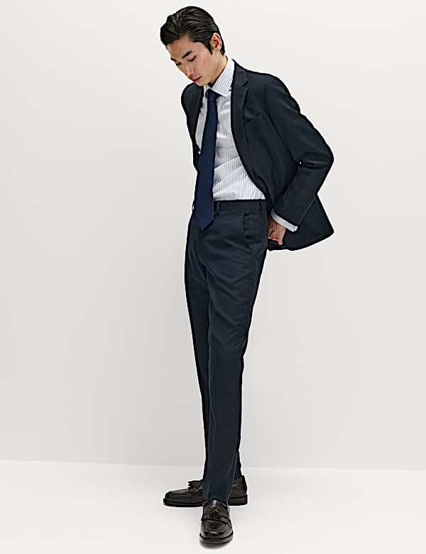 Chemise de luxe coupe slim 100 % coton &agrave; rayures - LU