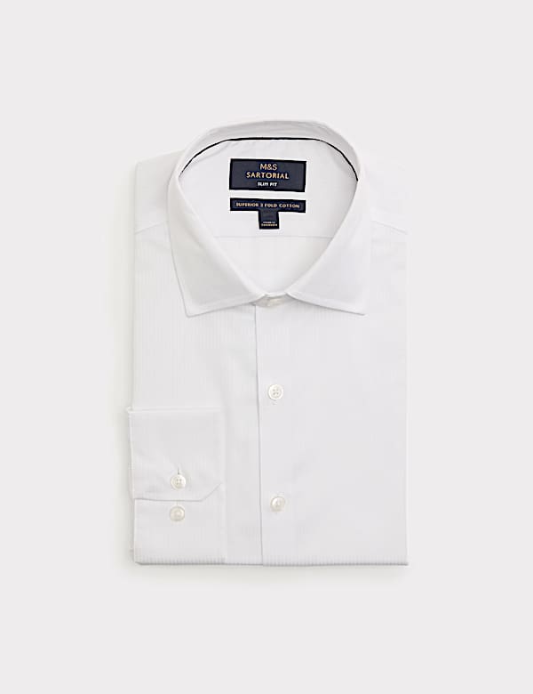 Slim Fit Pure Cotton Sateen Luxury Shirt - AU