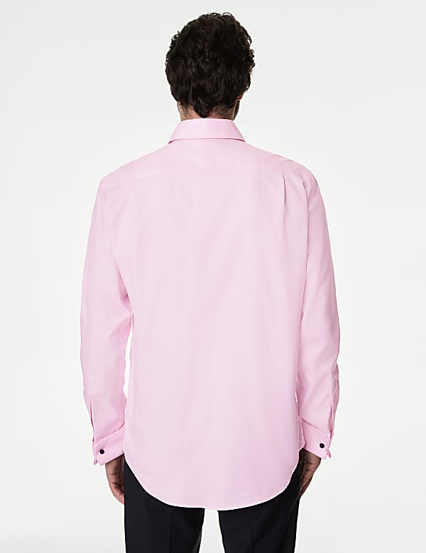 Regular Fit Luxury Cotton Double Cuff Twill Shirt