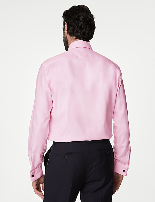 Regular Fit Luxury Cotton Double Cuff Twill Shirt