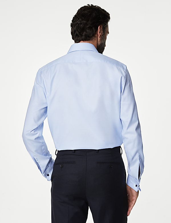 Regular Fit Luxury Cotton Double Cuff Twill Shirt