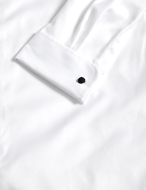 Regular Fit Luxury Cotton Double Cuff Twill Shirt
