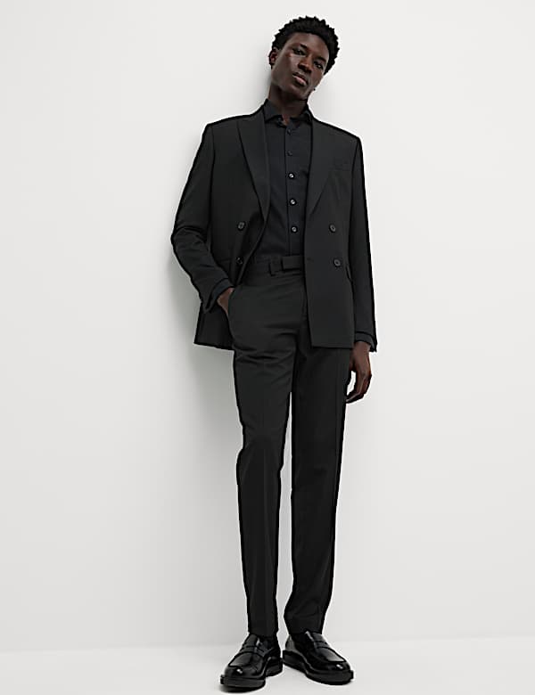 Slim Fit Luxury Cotton Double Cuff Twill Shirt - US