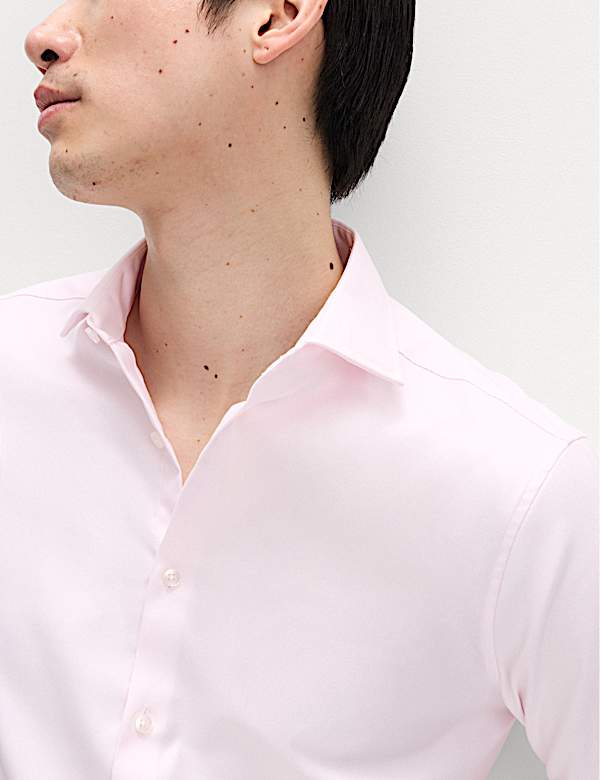 Extra Slim Fit Luxury Cotton Twill Shirt - NL