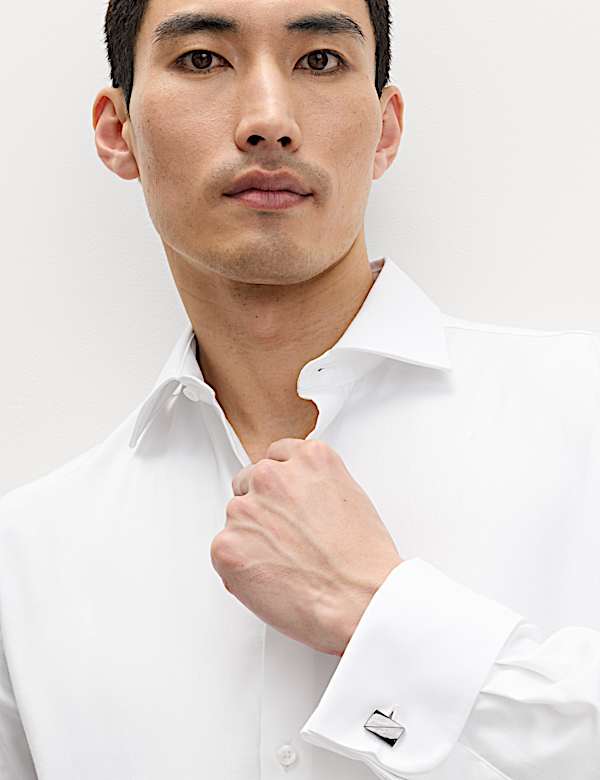 Slim Fit Luxury Pure Cotton Twill Shirt - BN