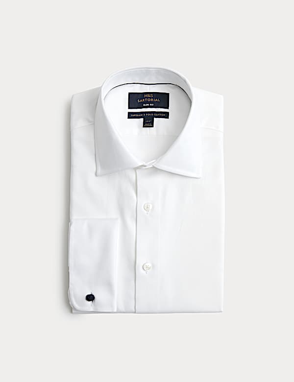 Slim Fit Luxury Pure Cotton Twill Shirt - BN