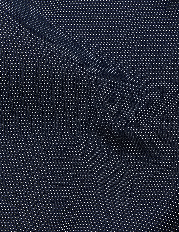 Slim Fit Pure Cotton Pin Dot Shirt