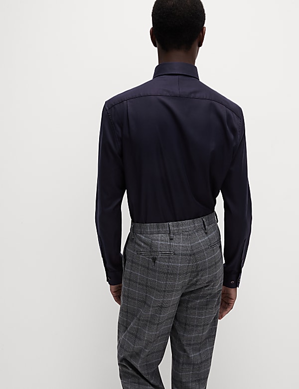 Regular Fit Luxury Cotton Twill Shirt - IT