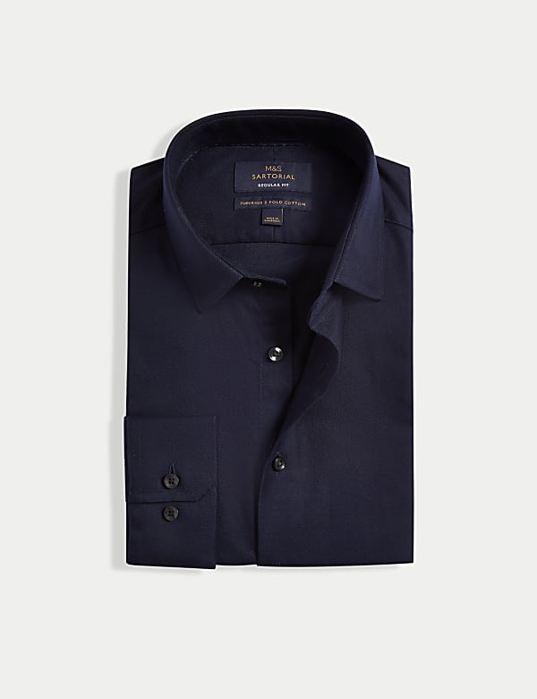 Regular Fit Luxury Cotton Twill Shirt - IT