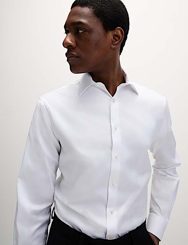 Regular Fit Luxury Cotton Twill Shirt - GR
