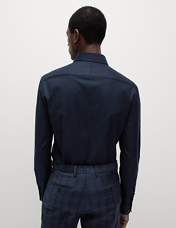 Slim Fit Luxury Cotton Twill Shirt