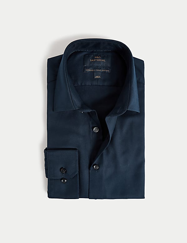 Slim Fit Luxury Cotton Twill Shirt - JO