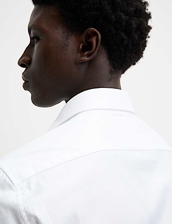 Slim Fit Luxury Cotton Twill Shirt