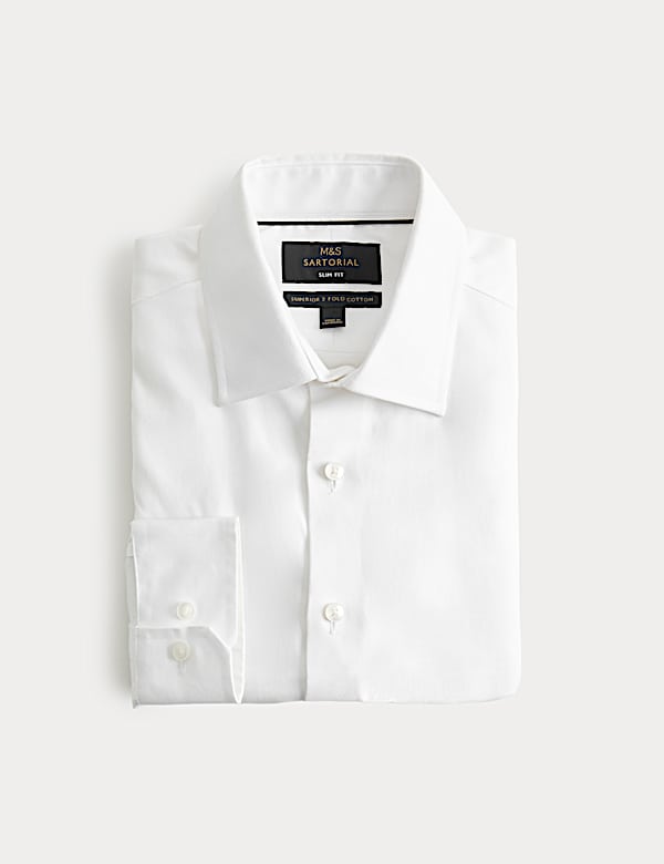 Slim Fit Luxury Cotton Twill Shirt - ID
