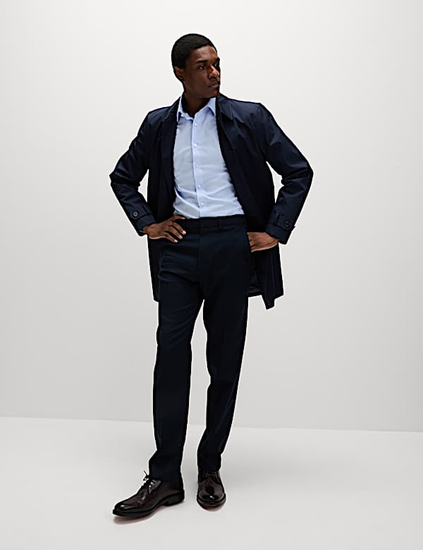 Tailored Fit Luxury Cotton Twill Shirt - HU