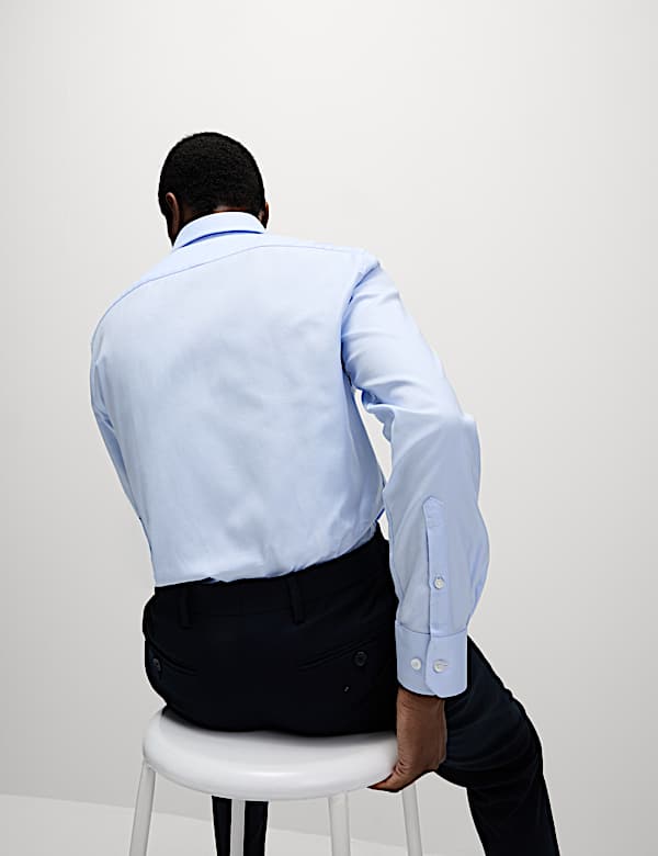 Tailored Fit Luxury Cotton Twill Shirt - FI