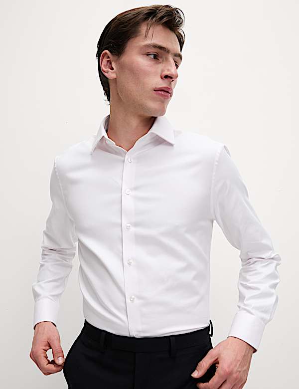 Tailored Fit Luxury Cotton Twill Shirt - CA
