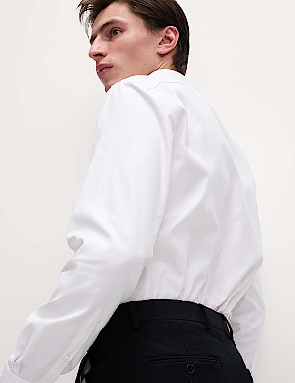 Tailored Fit Luxury Cotton Twill Shirt - LV