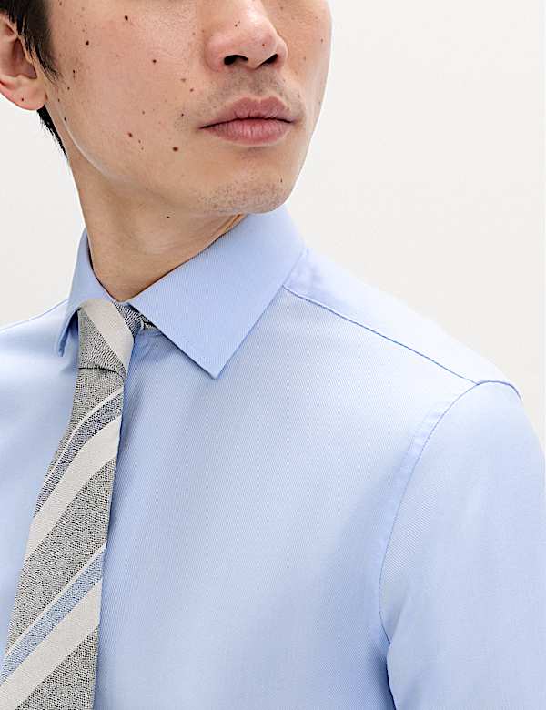 Extra Slim Fit Luxury Cotton Twill Shirt - NL