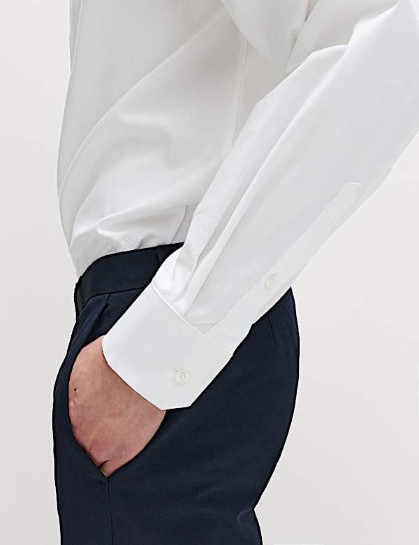 Regular Fit Pure Cotton Twill Shirt - UA